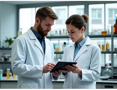 Scientists collaborating in a modern laboratory, symbolizing scientific rigor and innovation at IronRoot Naturals.